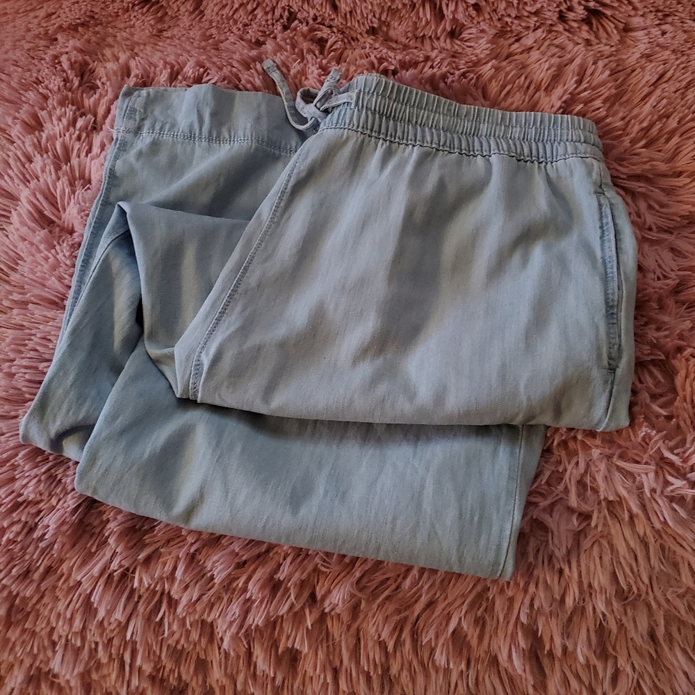 Sonoma Chambray Wide Leg Pants